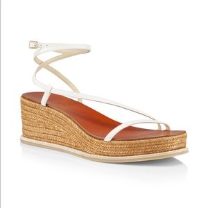 Jimmy Choo Drive Ankle-Strap Espadrille Wedge Sandals